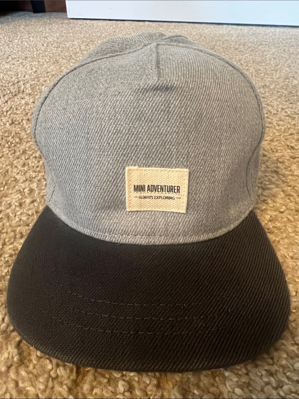 H&M Light Gray Infant Cap with Dark Gray Brim